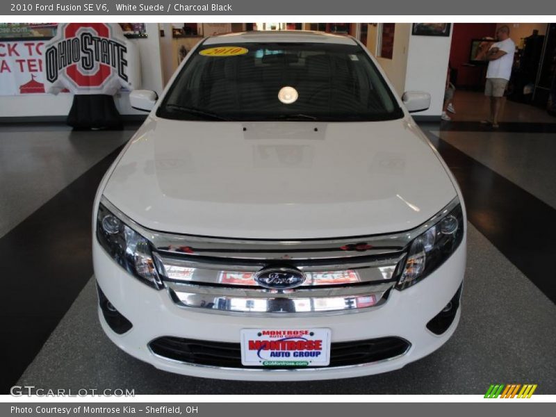 White Suede / Charcoal Black 2010 Ford Fusion SE V6