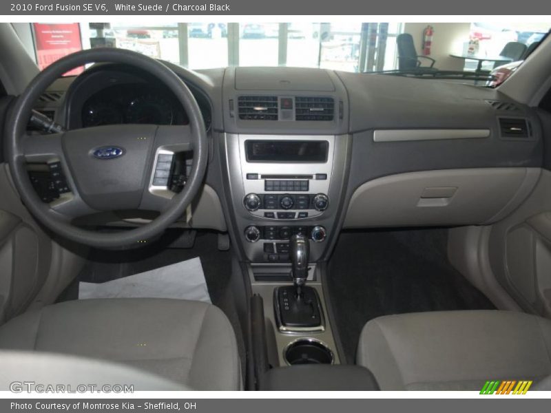 White Suede / Charcoal Black 2010 Ford Fusion SE V6