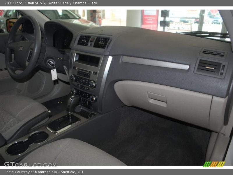 White Suede / Charcoal Black 2010 Ford Fusion SE V6