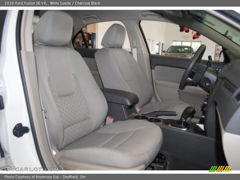 White Suede / Charcoal Black 2010 Ford Fusion SE V6