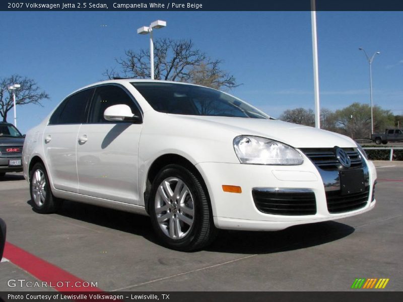 Campanella White / Pure Beige 2007 Volkswagen Jetta 2.5 Sedan