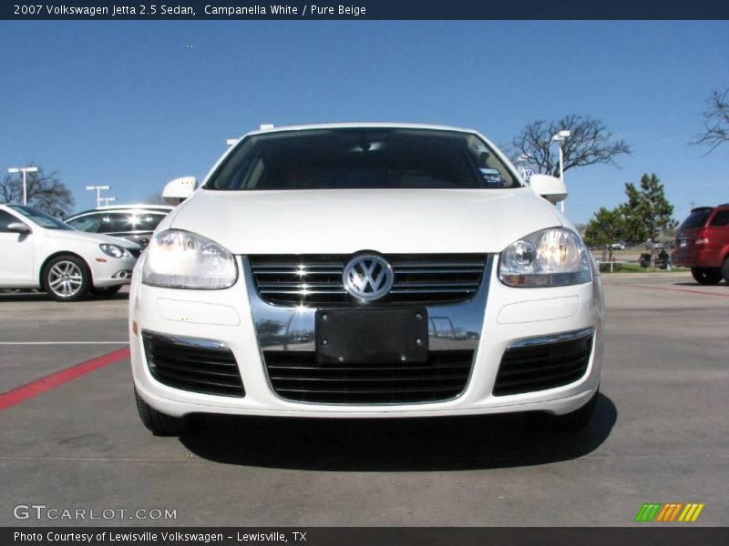 Campanella White / Pure Beige 2007 Volkswagen Jetta 2.5 Sedan