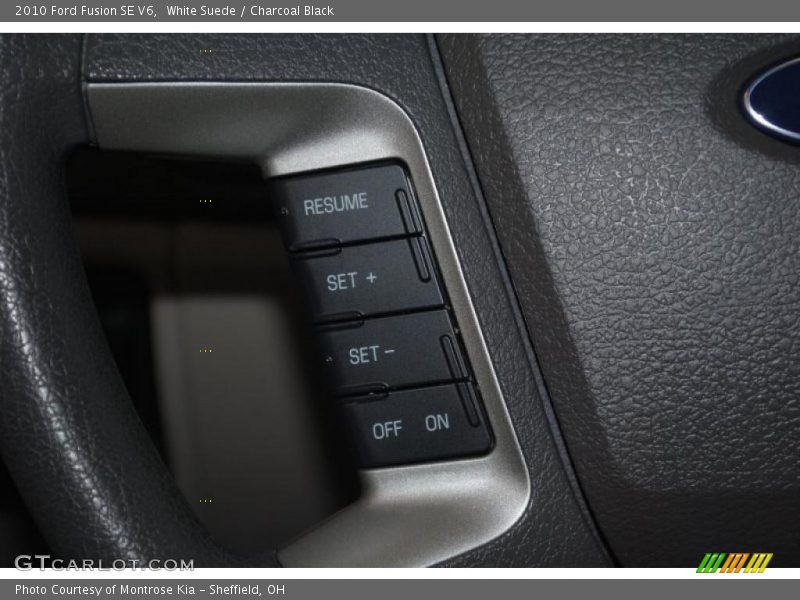 White Suede / Charcoal Black 2010 Ford Fusion SE V6