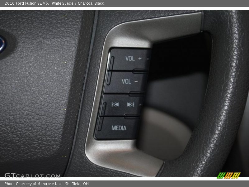 White Suede / Charcoal Black 2010 Ford Fusion SE V6
