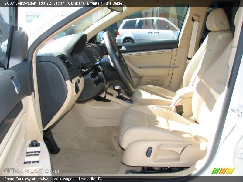 Campanella White / Pure Beige 2007 Volkswagen Jetta 2.5 Sedan