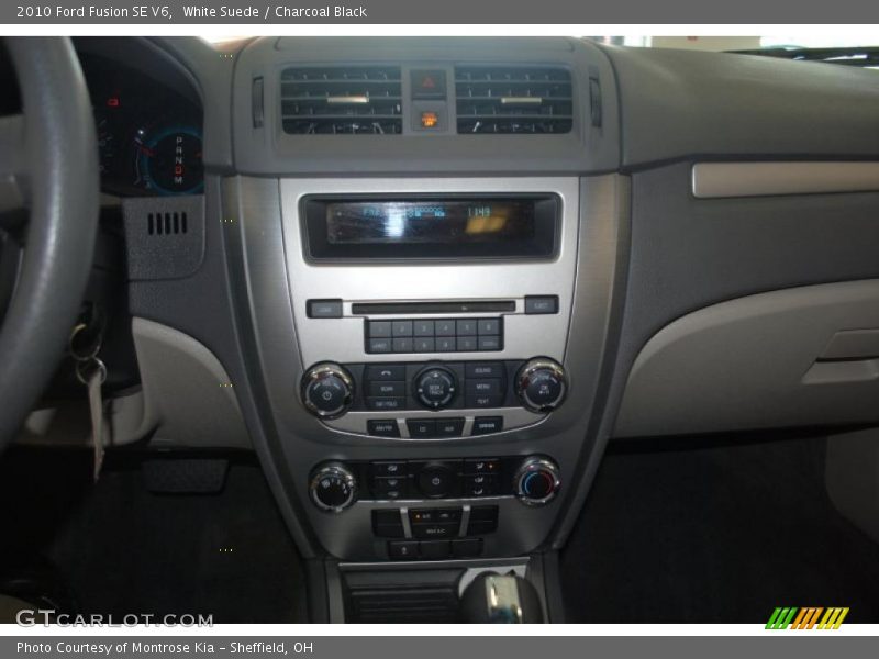 White Suede / Charcoal Black 2010 Ford Fusion SE V6