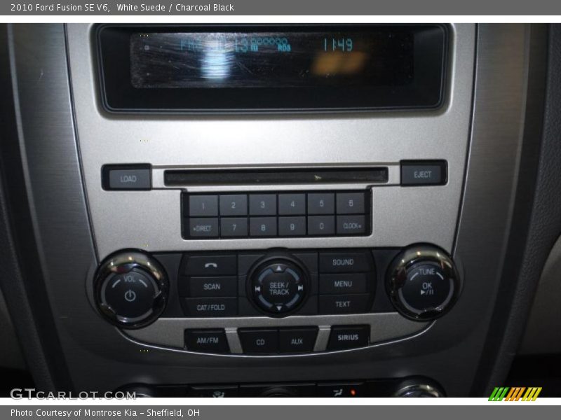 White Suede / Charcoal Black 2010 Ford Fusion SE V6