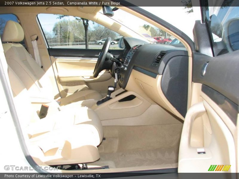 Campanella White / Pure Beige 2007 Volkswagen Jetta 2.5 Sedan