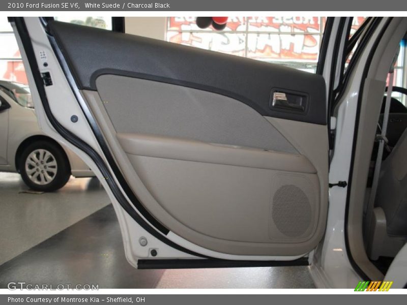White Suede / Charcoal Black 2010 Ford Fusion SE V6