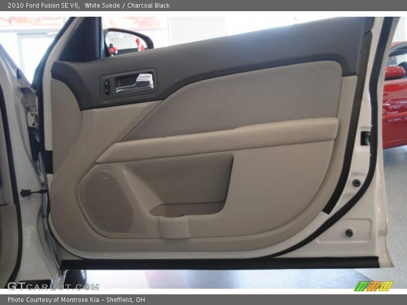 White Suede / Charcoal Black 2010 Ford Fusion SE V6
