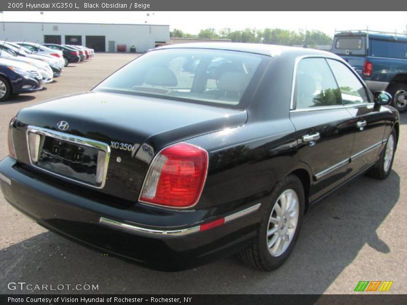 Black Obsidian / Beige 2005 Hyundai XG350 L