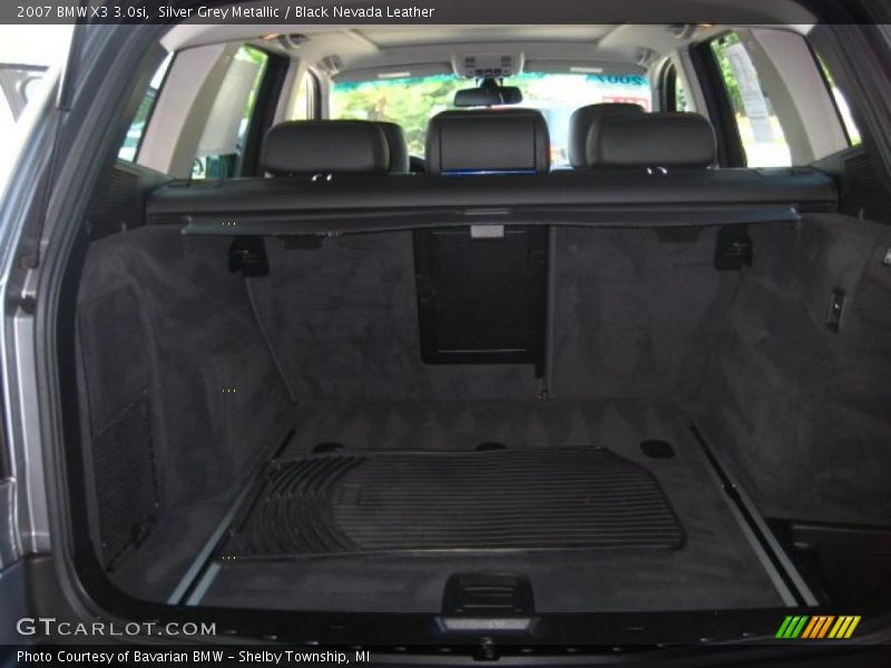 Silver Grey Metallic / Black Nevada Leather 2007 BMW X3 3.0si