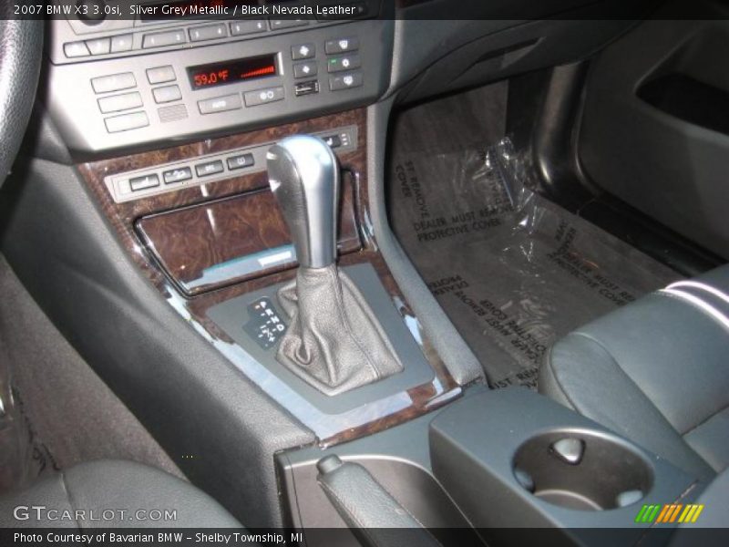 Silver Grey Metallic / Black Nevada Leather 2007 BMW X3 3.0si