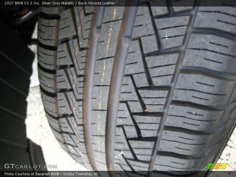 Silver Grey Metallic / Black Nevada Leather 2007 BMW X3 3.0si