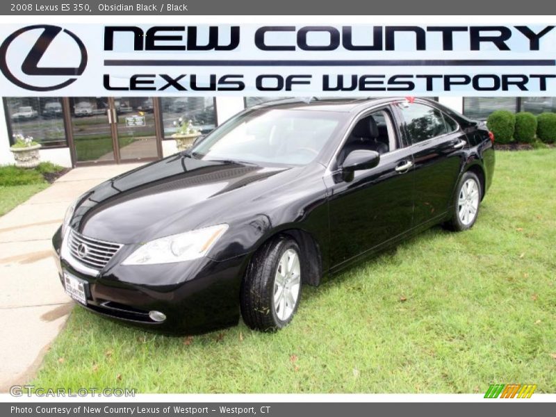 Obsidian Black / Black 2008 Lexus ES 350