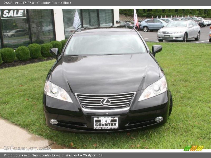 Obsidian Black / Black 2008 Lexus ES 350