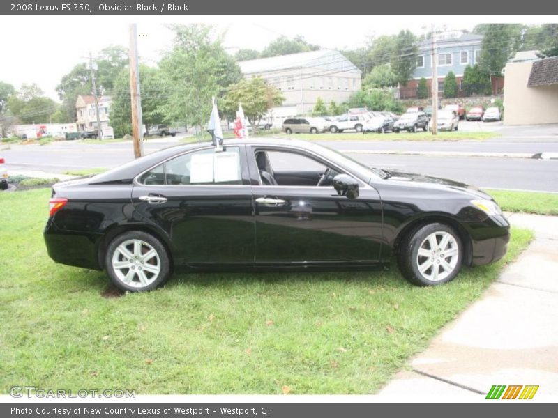 Obsidian Black / Black 2008 Lexus ES 350