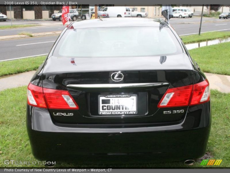Obsidian Black / Black 2008 Lexus ES 350