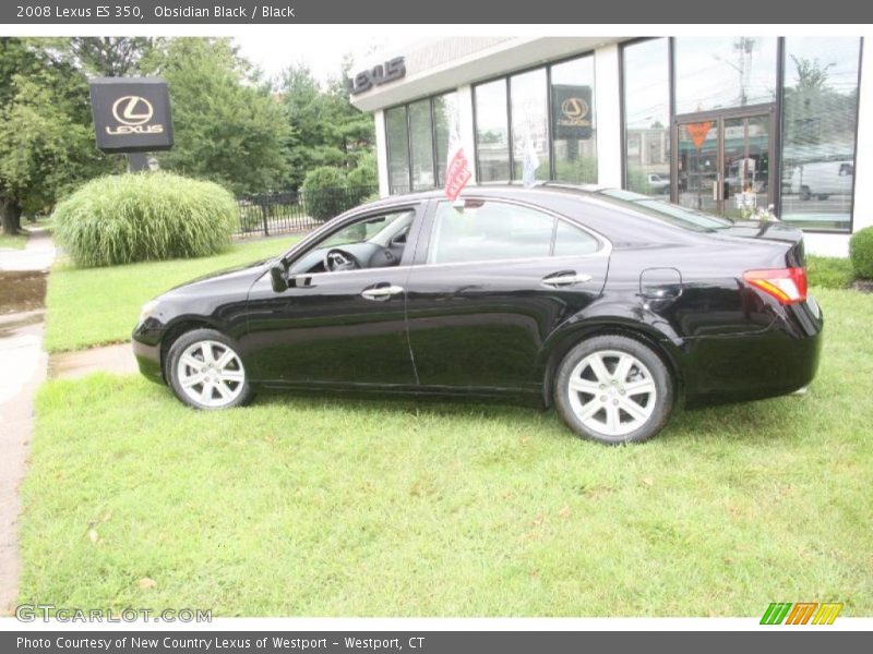 Obsidian Black / Black 2008 Lexus ES 350