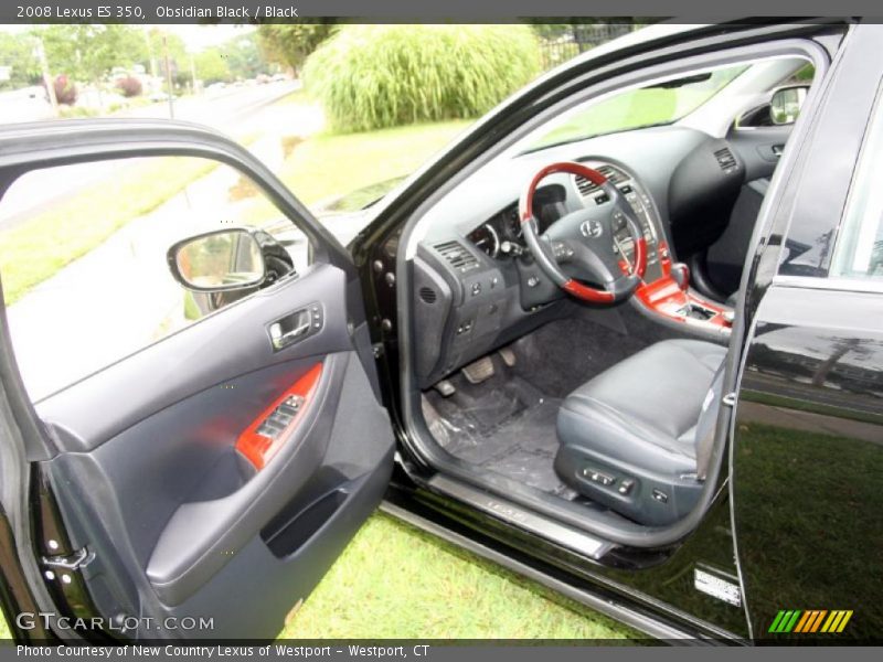 Obsidian Black / Black 2008 Lexus ES 350