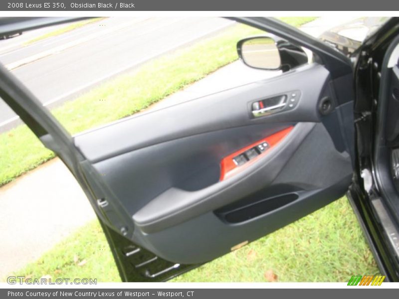 Obsidian Black / Black 2008 Lexus ES 350