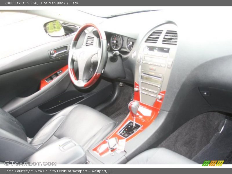 Obsidian Black / Black 2008 Lexus ES 350