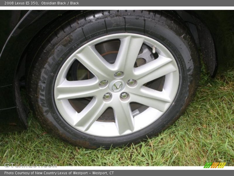 Obsidian Black / Black 2008 Lexus ES 350