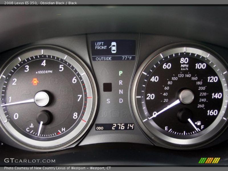 Obsidian Black / Black 2008 Lexus ES 350