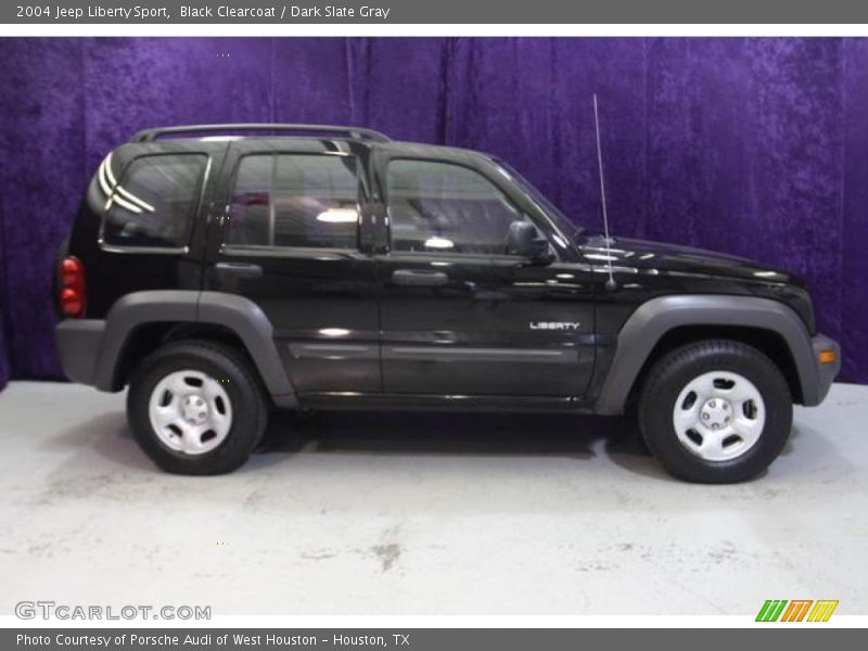 Black Clearcoat / Dark Slate Gray 2004 Jeep Liberty Sport