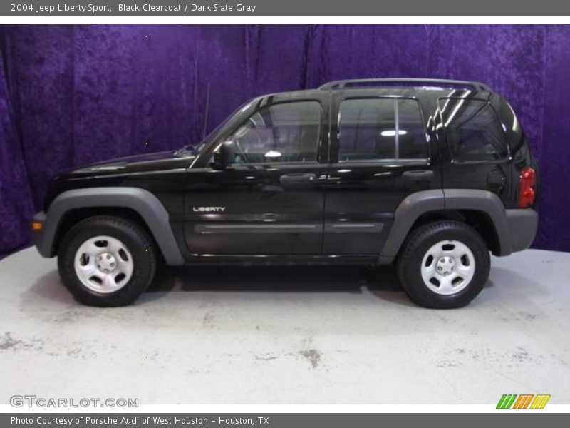 Black Clearcoat / Dark Slate Gray 2004 Jeep Liberty Sport