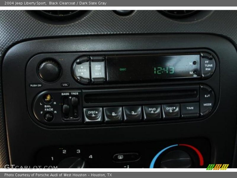 Black Clearcoat / Dark Slate Gray 2004 Jeep Liberty Sport
