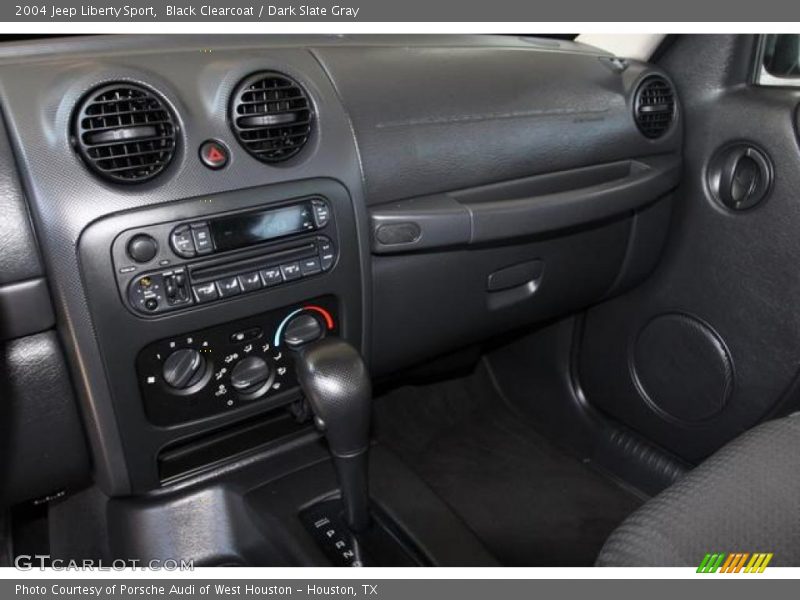 Black Clearcoat / Dark Slate Gray 2004 Jeep Liberty Sport