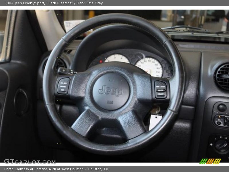 Black Clearcoat / Dark Slate Gray 2004 Jeep Liberty Sport