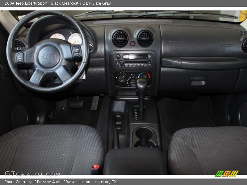 Black Clearcoat / Dark Slate Gray 2004 Jeep Liberty Sport