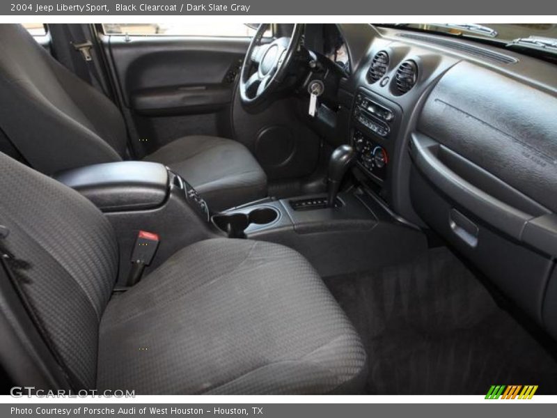 Black Clearcoat / Dark Slate Gray 2004 Jeep Liberty Sport