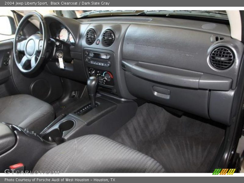 Black Clearcoat / Dark Slate Gray 2004 Jeep Liberty Sport