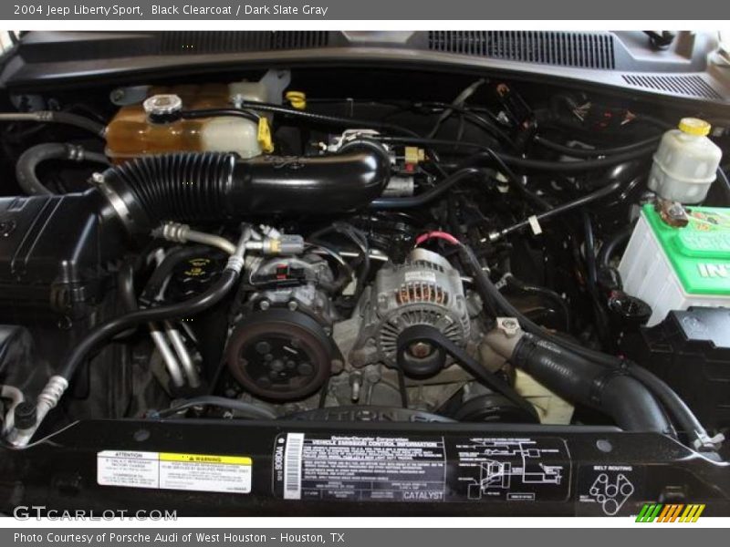Black Clearcoat / Dark Slate Gray 2004 Jeep Liberty Sport