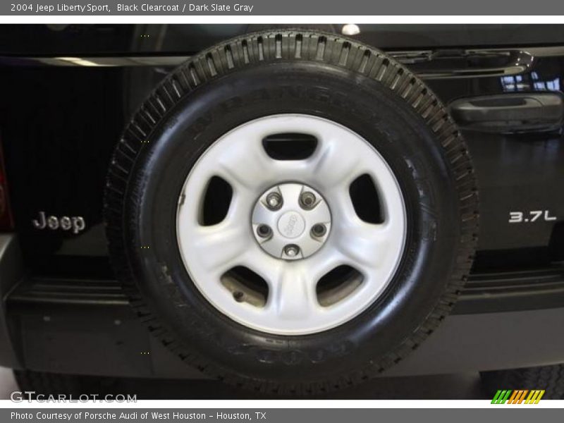 Black Clearcoat / Dark Slate Gray 2004 Jeep Liberty Sport