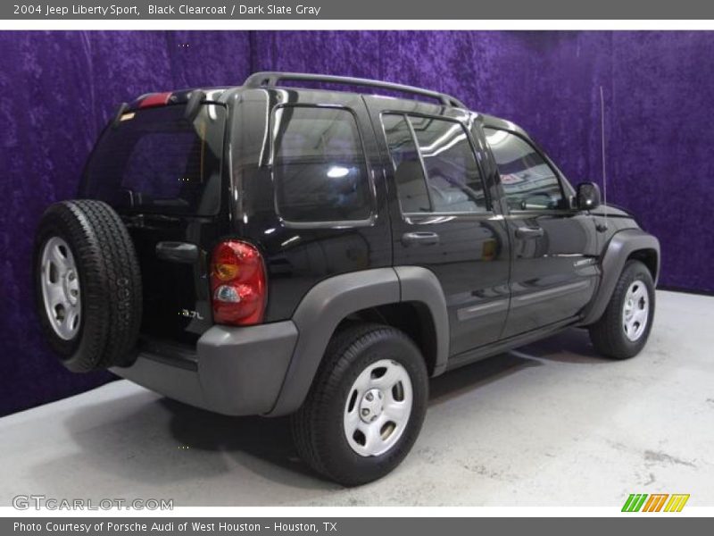 Black Clearcoat / Dark Slate Gray 2004 Jeep Liberty Sport