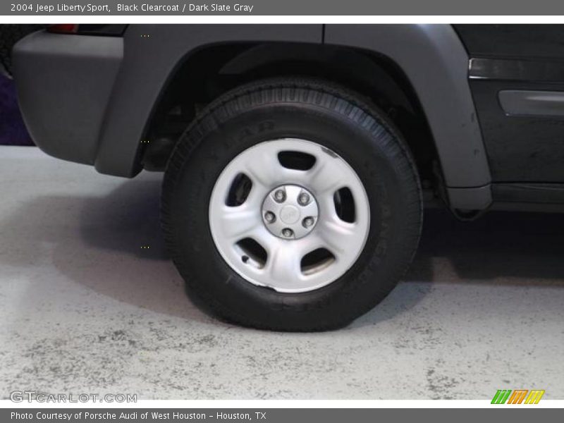 Black Clearcoat / Dark Slate Gray 2004 Jeep Liberty Sport