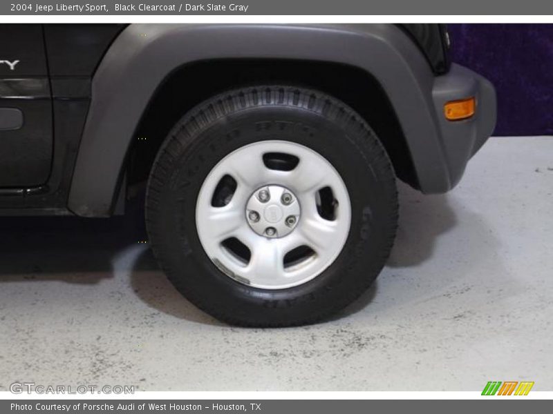 Black Clearcoat / Dark Slate Gray 2004 Jeep Liberty Sport