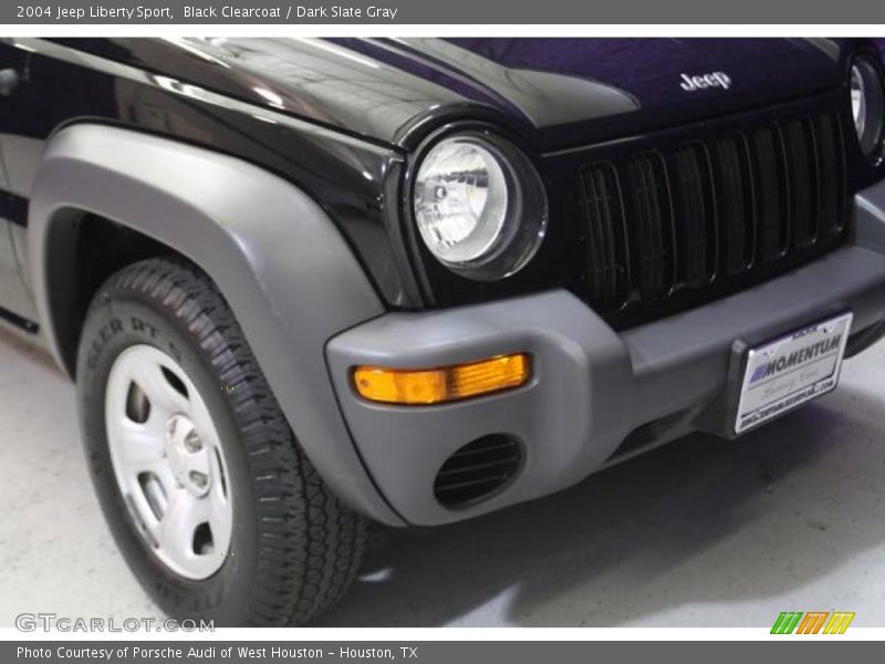 Black Clearcoat / Dark Slate Gray 2004 Jeep Liberty Sport