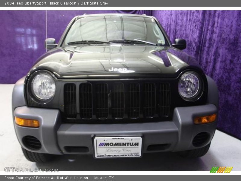 Black Clearcoat / Dark Slate Gray 2004 Jeep Liberty Sport