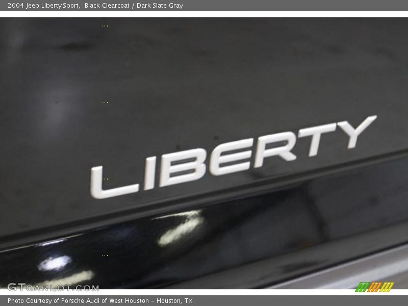 Black Clearcoat / Dark Slate Gray 2004 Jeep Liberty Sport