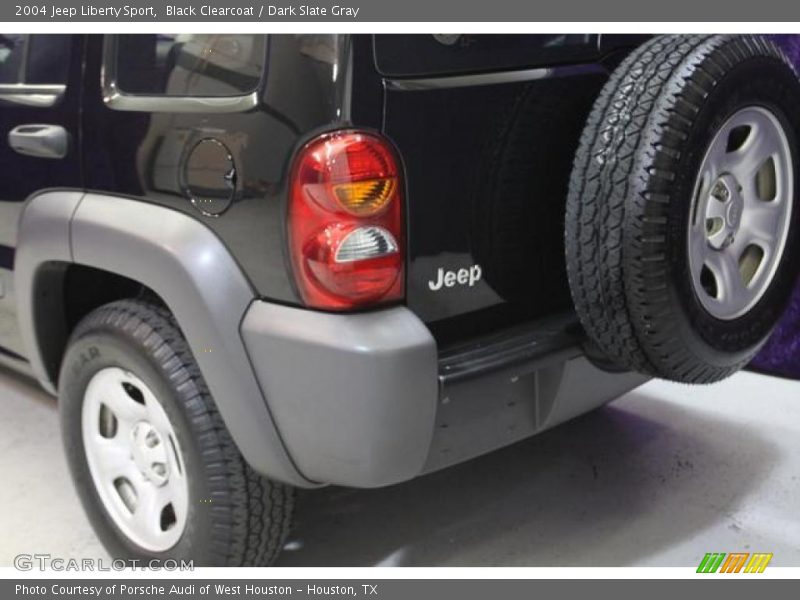 Black Clearcoat / Dark Slate Gray 2004 Jeep Liberty Sport