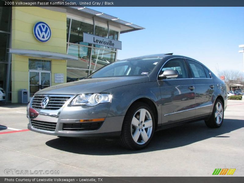 United Gray / Black 2008 Volkswagen Passat Komfort Sedan