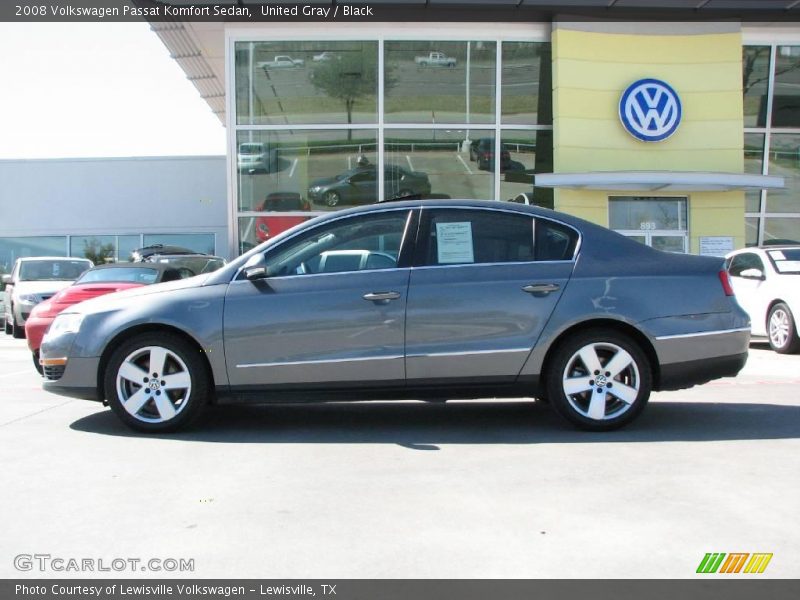 United Gray / Black 2008 Volkswagen Passat Komfort Sedan