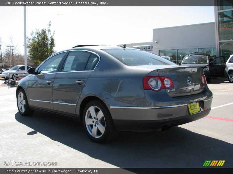 United Gray / Black 2008 Volkswagen Passat Komfort Sedan