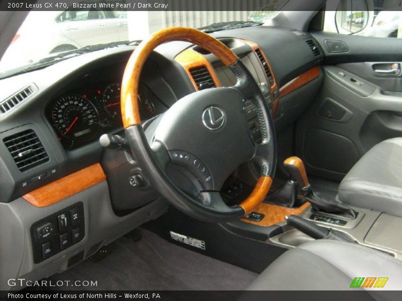 Blizzard White Pearl / Dark Gray 2007 Lexus GX 470
