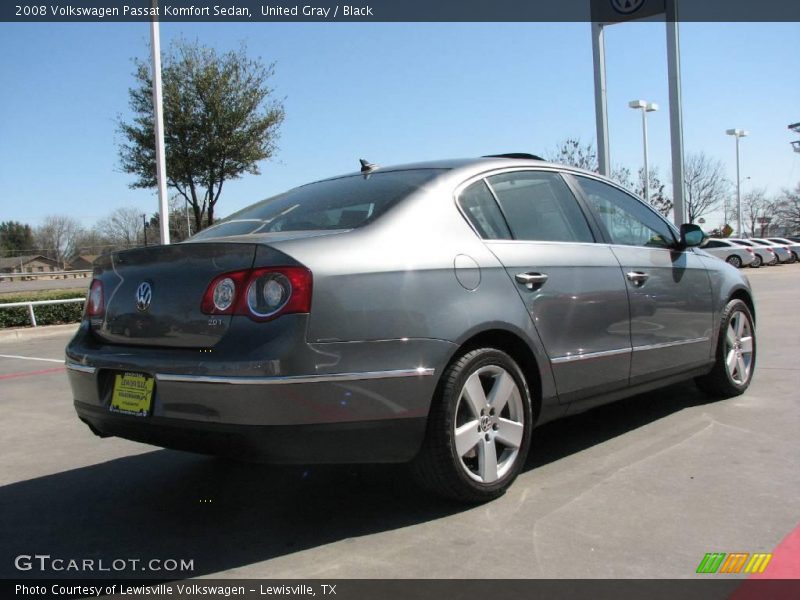 United Gray / Black 2008 Volkswagen Passat Komfort Sedan